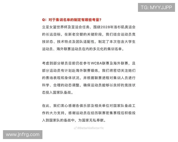 中国女篮公布23人集训新名单